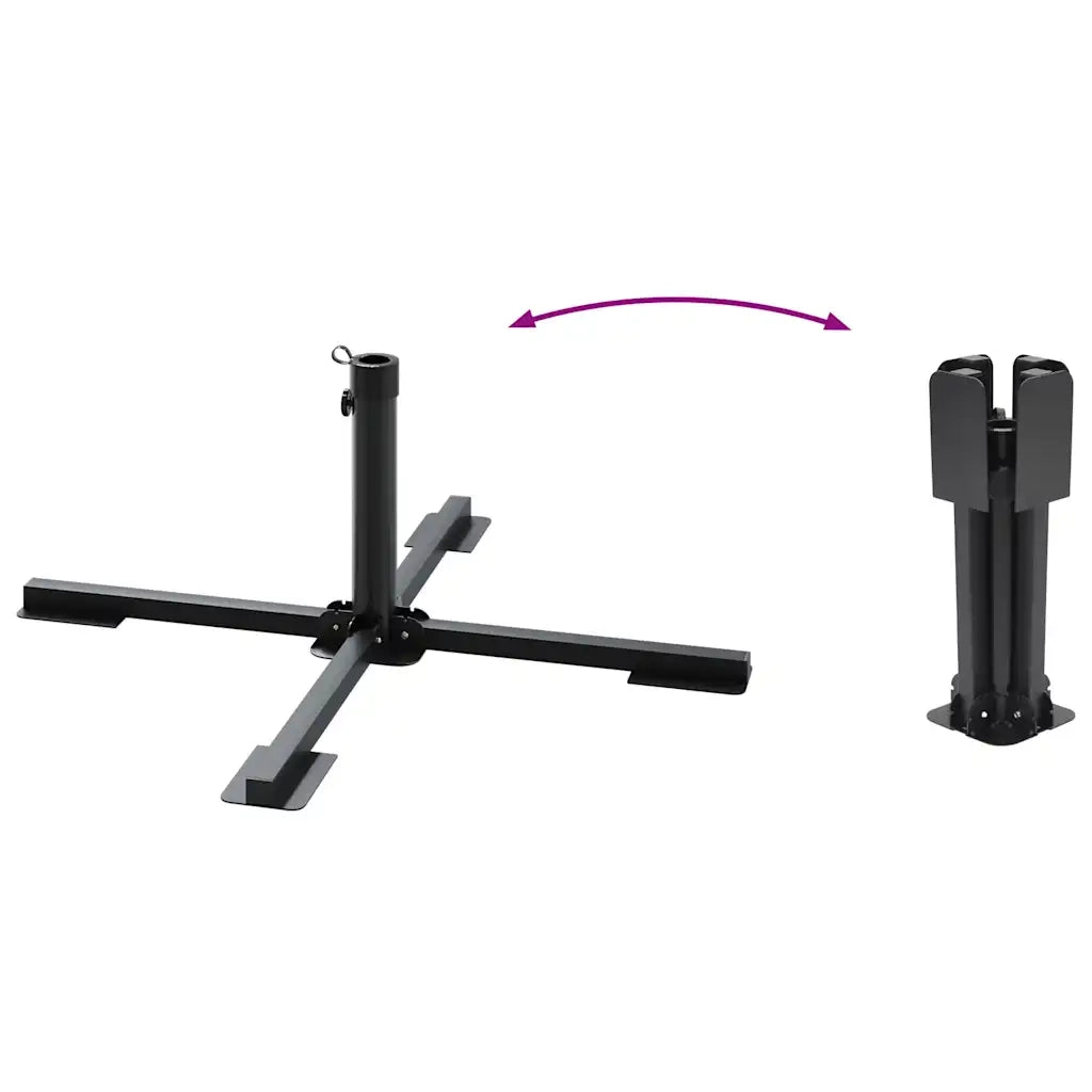 Set Base per Ombrellone da Giardino 5 pz in Granito e Acciaio CFW1593304