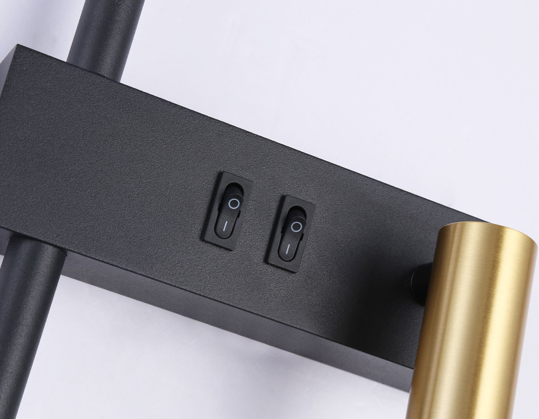 Lampada Da Parete APP1439-2-W Black Gold Left