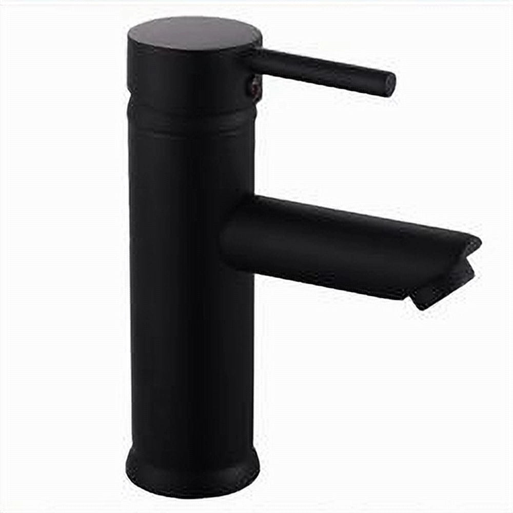 Trade Shop - Rubinetto Bagno Moderno Nero Opaco Miscelatore Orientabile Lavabo Canna Bassa 87391 -