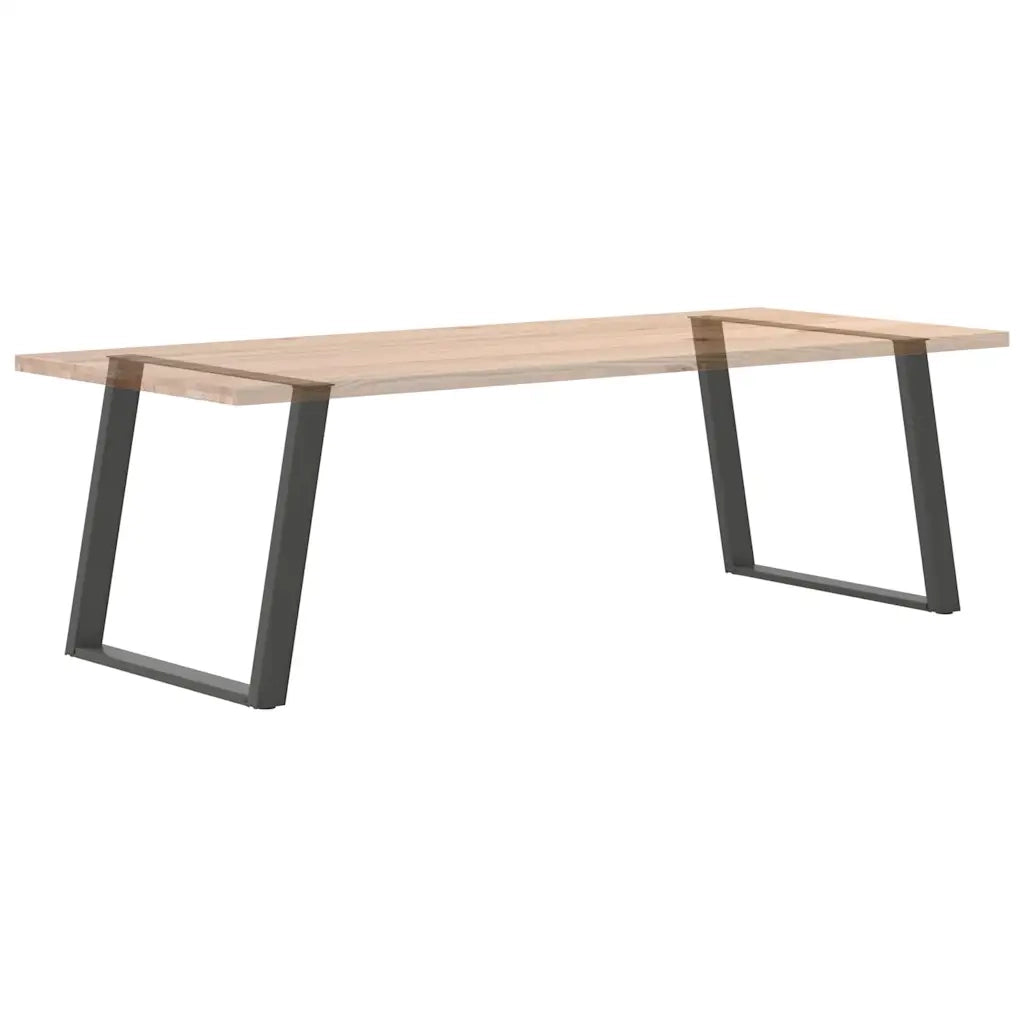vidaXL Gambe per tavolo da pranzo a forma di U 2 pz Antracite 90x(72-73) cm Acciaio