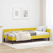 vidaXL Struttura del letto ad angolo con testiera Giallo 90 x 190 cm