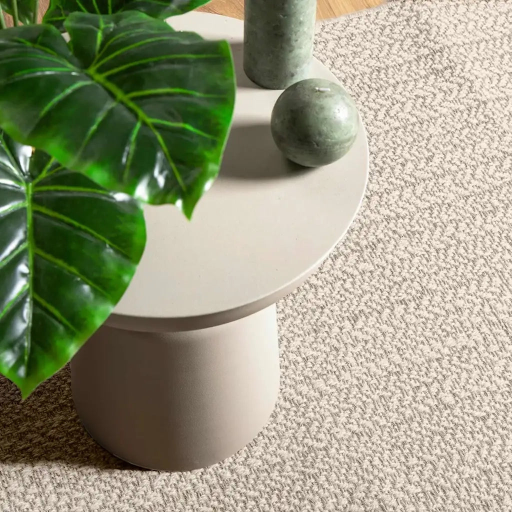 Tappeto ZIZUR Crema 120x120 cm Aspetto Iuta Interni ed Esterni 4010363