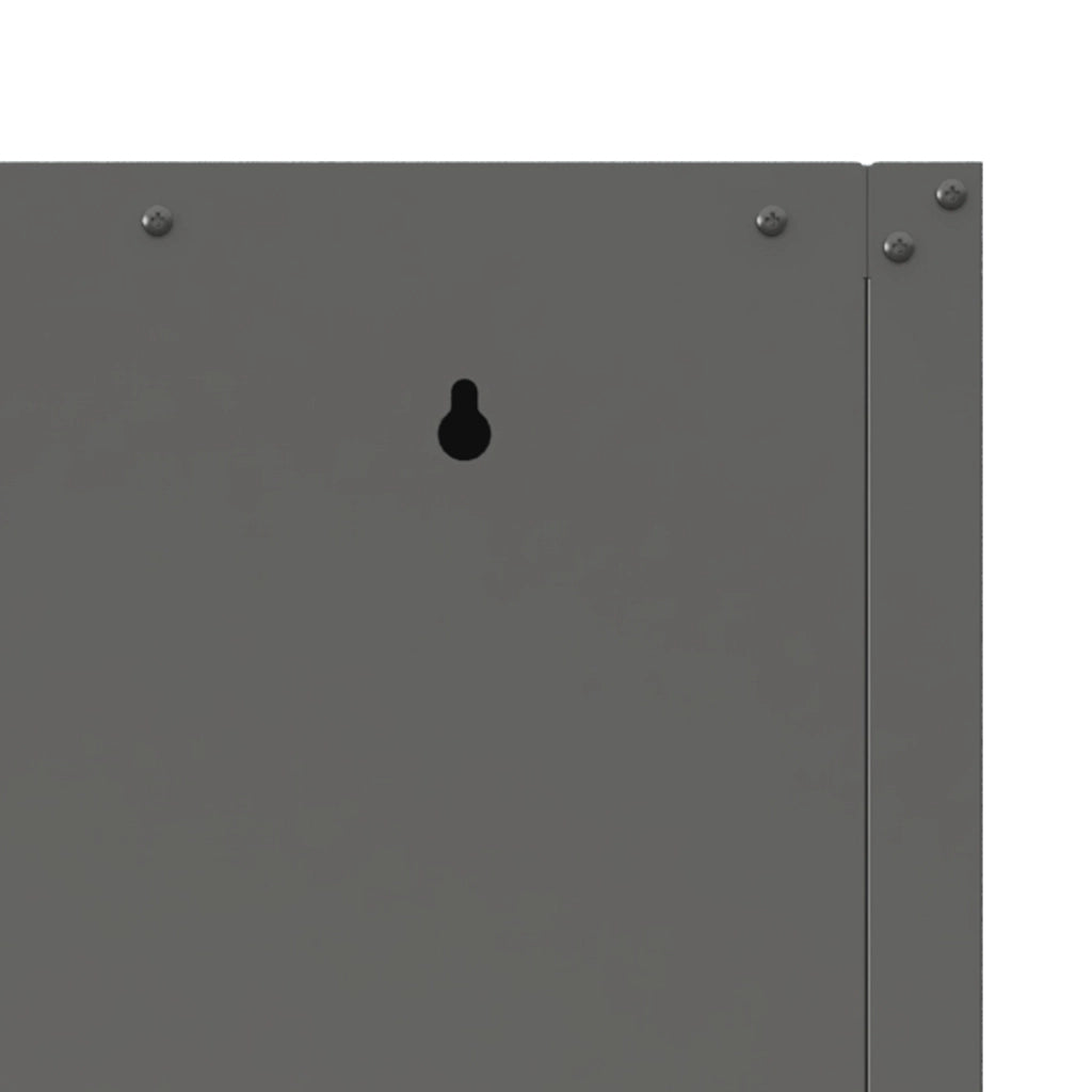 ARMADIO pensile in metallo 75x34,5x30 cm nero con serratura