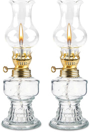 Lampada a olio - Lampada in vetro trasparente - Design retro - Ibrida - Regolabile luminosità - Decorativa e impermeabile - Adatta per uso interno ed esterno -