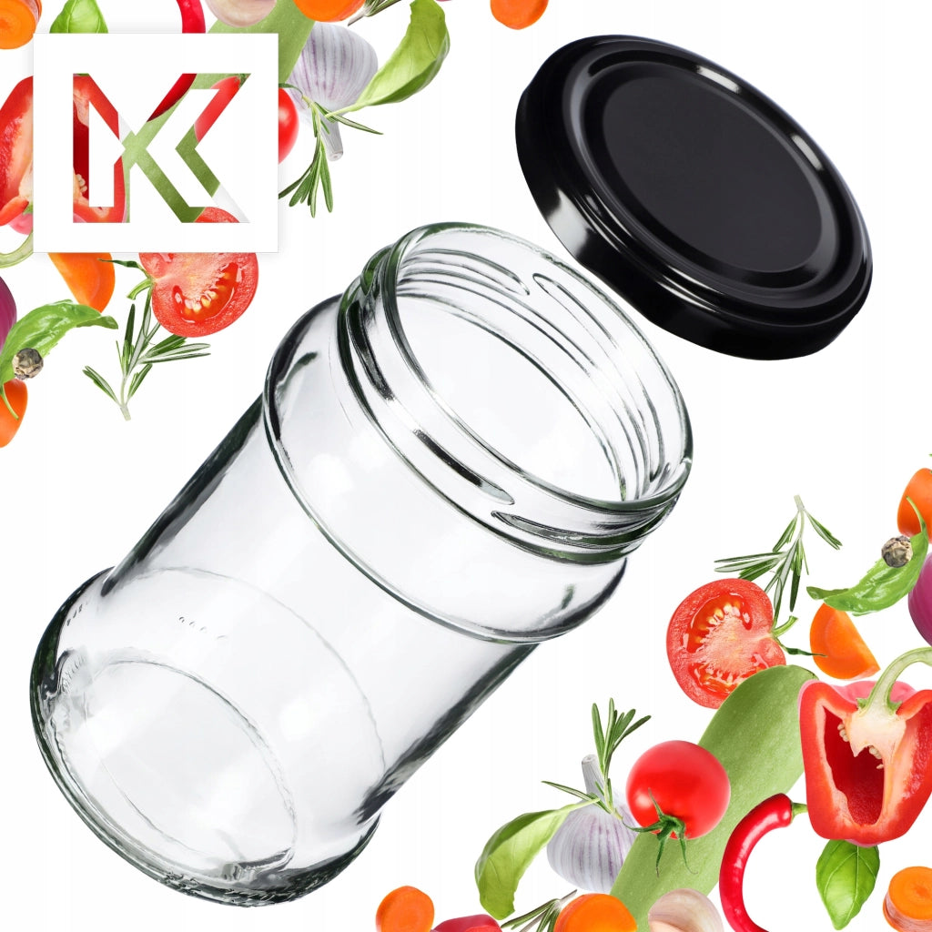 KADAX 10x Barattolo 315ml + Tappo Fi66 Per Marmellate
