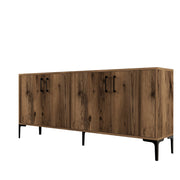 Credenza in legno "Kiev" - 180 x 35 x 78 cm - Noce