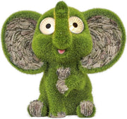 Orefici in stile elefante con occhi da sole per esterno 295 cm - Tessuti con pietra di muschio - Realizzati con resina sintetica - Decorazione per giardino per esterno