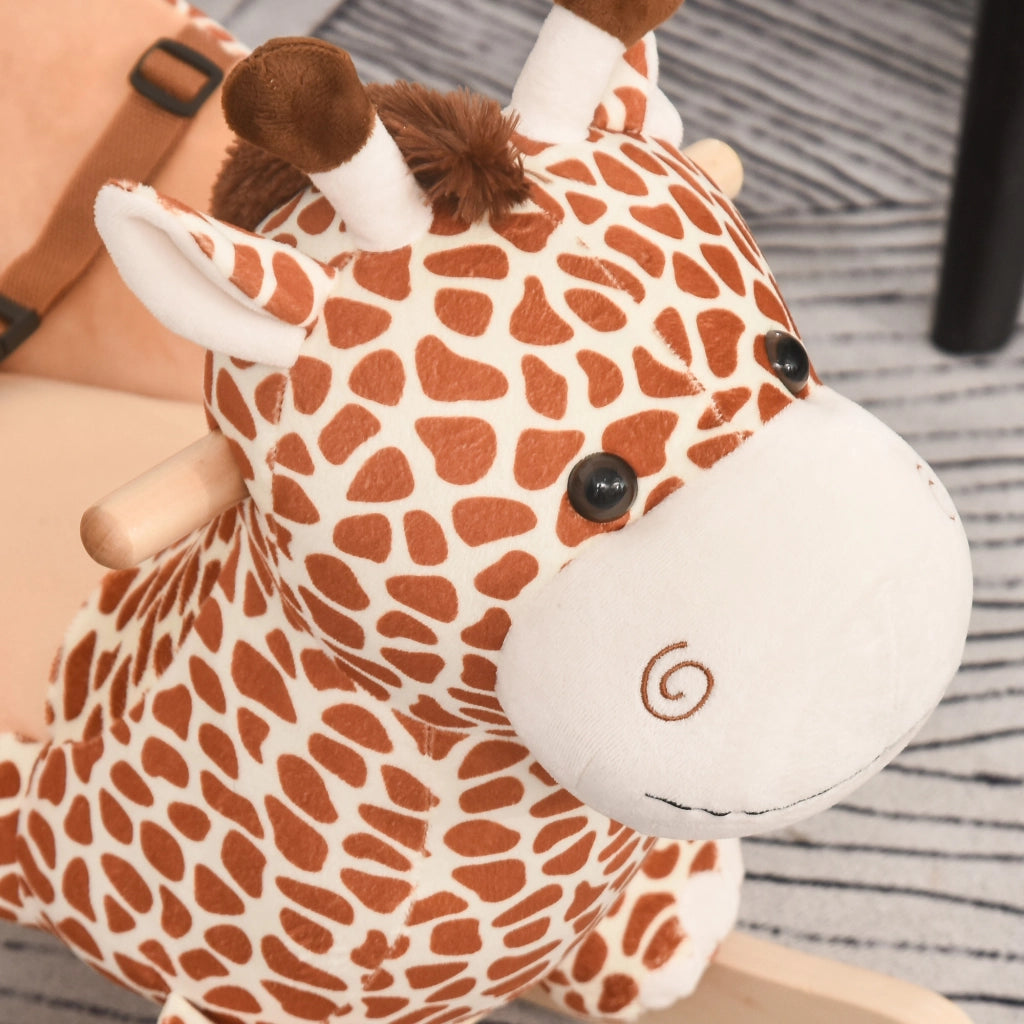 Dondolo Giraffa Bambini ¨C zephmum ¨C Marrone 60x33x45 cm