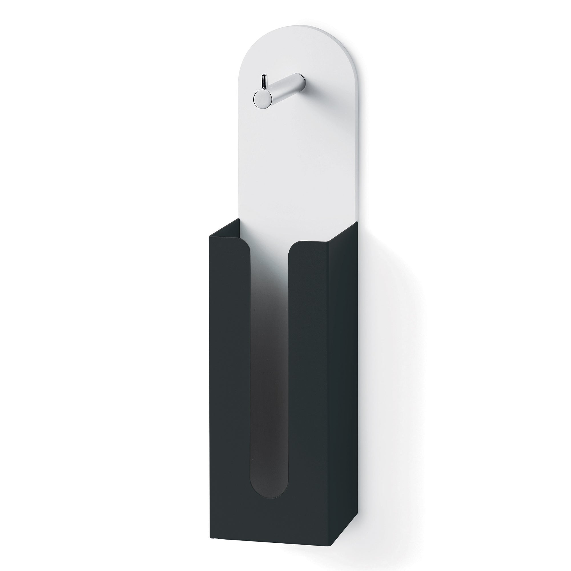 Lineabeta - Portarotolo con riserva in mattstone nero opaco