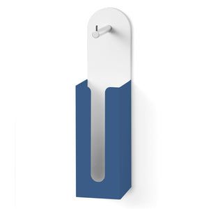 Lineabeta - Portarotolo con riserva in mattstone blu opaco