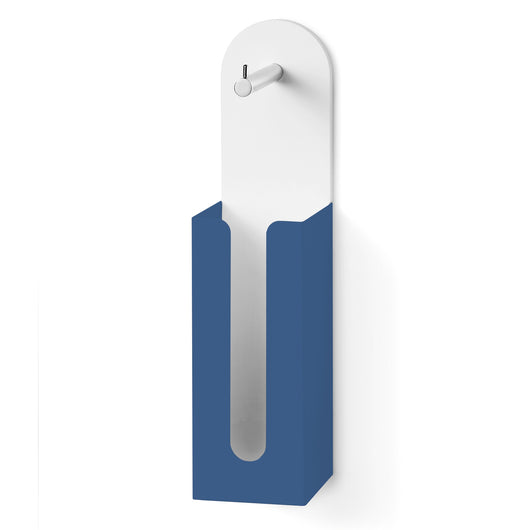 Lineabeta - Portarotolo con riserva in mattstone blu opaco
