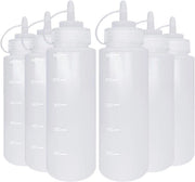 Fusti di 500 ml 16oz con cerniera - 6 pezzi, riciclabili e impermeabili.