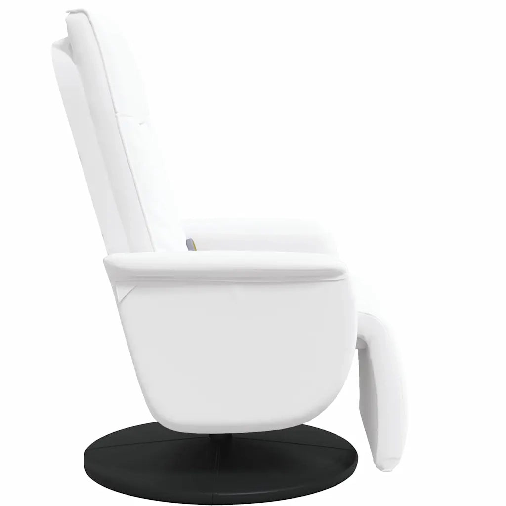 Poltrona reclinabile con massaggio Bianco 71 x 90 x 105 cm