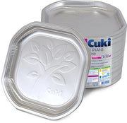 Piatti da cucina in alluminio con disegno a motivi floreali, formato 20,3 x 20,3 cm, confezione da 100 pezzi - 980 g