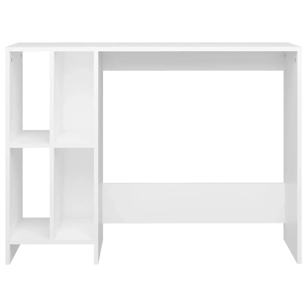 Scrivania tavolo postazione di lavoro mobile per computer studio per computer portatile legno ingegnerizzato bianco 02_0023756