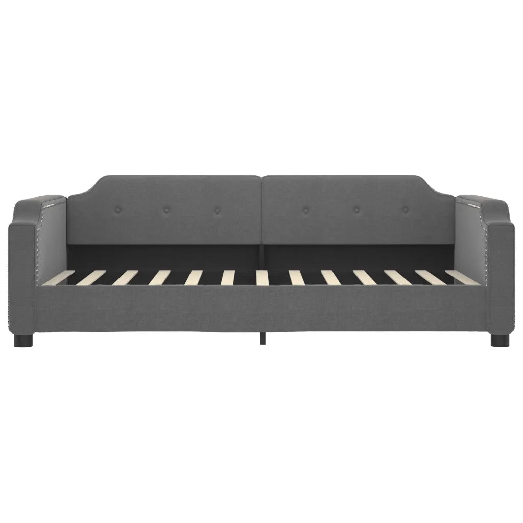 Divano Letto Estraibile Cassetti-Sofa Letto-Daybed Grigio Scuro 90x190cm Tessuto 794484