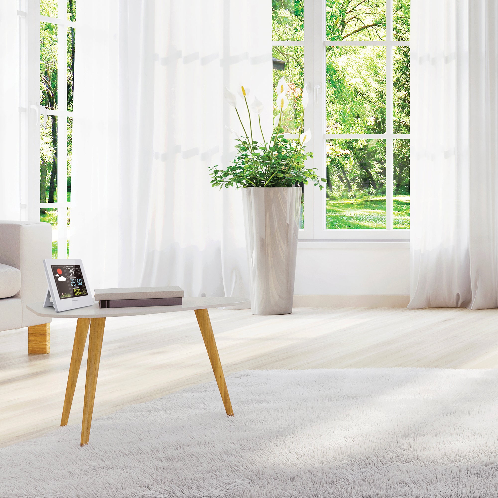 Thomson Stazione meteorologica wireless a colori retroilluminata con sonda esterna