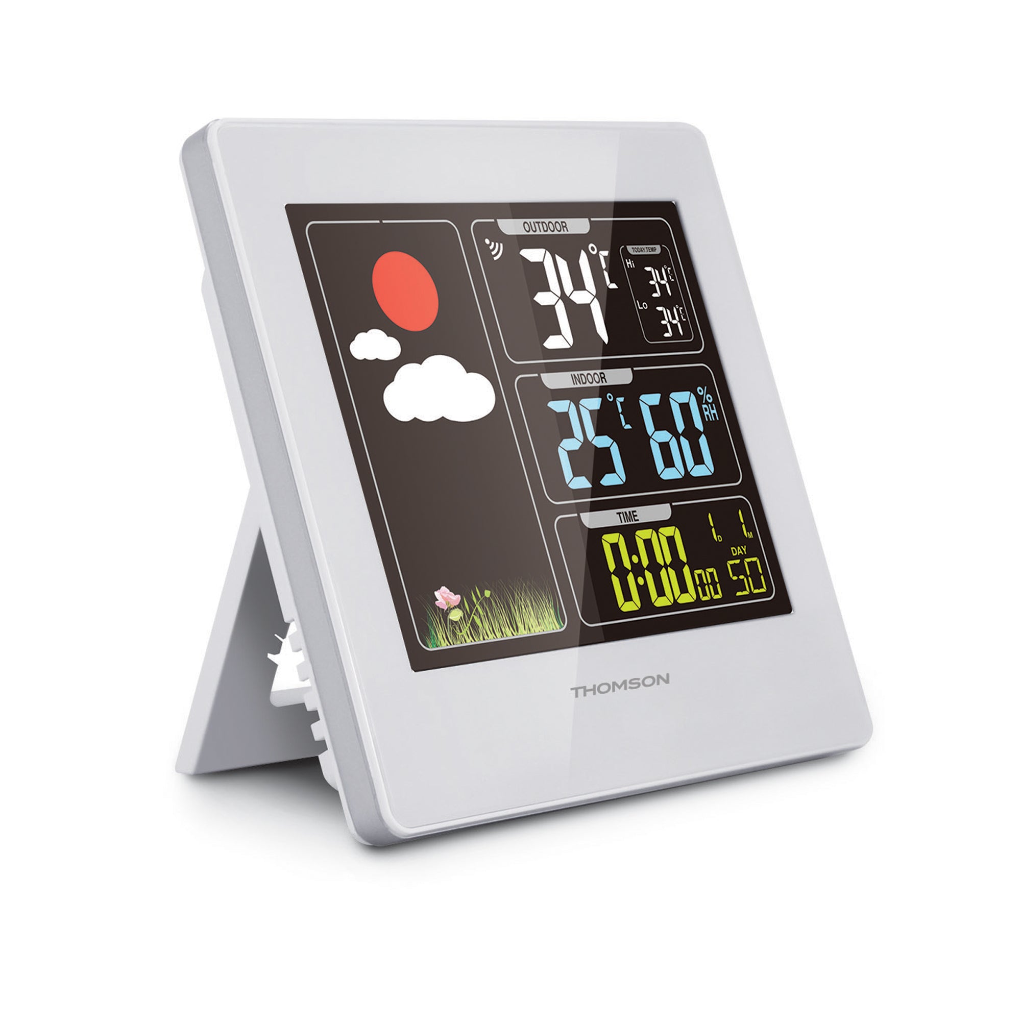 Thomson Stazione meteorologica wireless a colori retroilluminata con sonda esterna