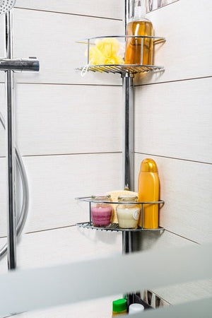 RIPIANO PER DOCCIA APPENDIBILE ANGOLARE A PRESSIONE