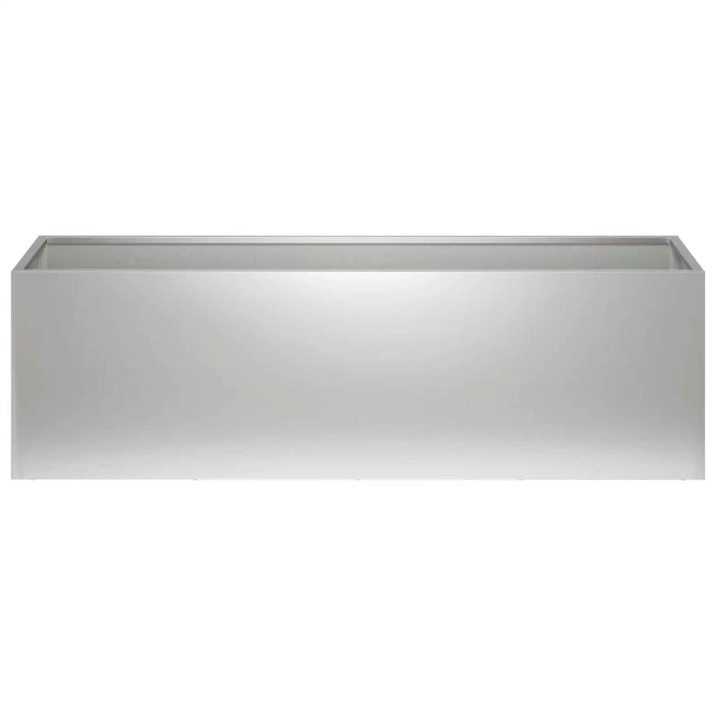 Vaso da giardino Argento 100 x 30 x 30 cm Acciaio zincato 8005228