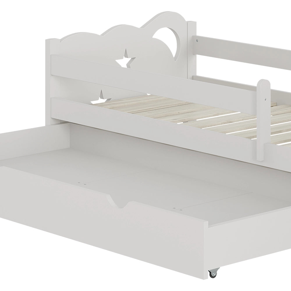 Vitalispa Letto per bambini Bianco 80x160 cm con cassetto, senza materasso