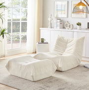 Poltrona sacco 112x105x59 cm per relax grigio scuro
