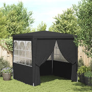 Gazebo Professionale con Pareti 2,5x2,5 m Antracite 90 g/mÂ²