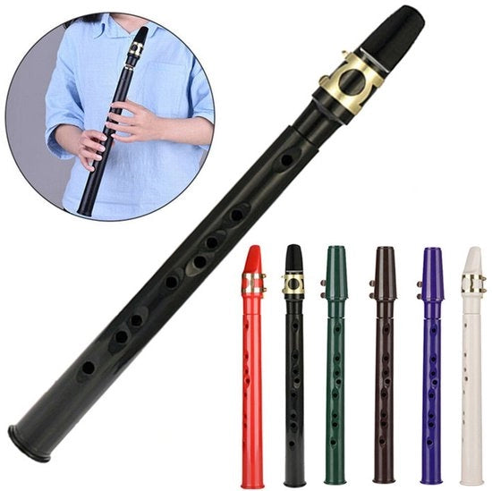 Mini sassofono portatile con tasto C, strumento a fiato facile da suonare e compattibile, adatto per principianti/bambini/amatatori, appassionati di musica/instrumentisti - Nero