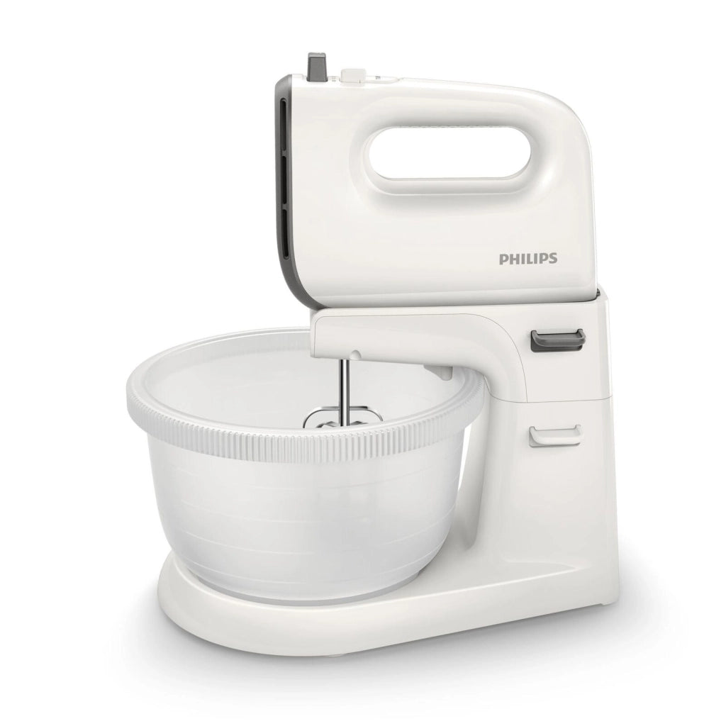 Philips HR3745-00 Viva Collection Sbattitore con base 450 W 5 velocita' Turbo ciotola 3 L fruste coniche colore Bianco