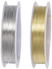 Cavo di rame 2mm - Set di 2 bobine - Per creare gioielli - Bracciali/colli - Rame - Materiale duraturo - Cavo di gioielleria