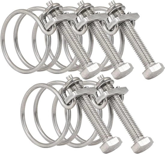 Slangklemme a doppia vite 201 in acciaio inossidabile per tubi da 50-55mm