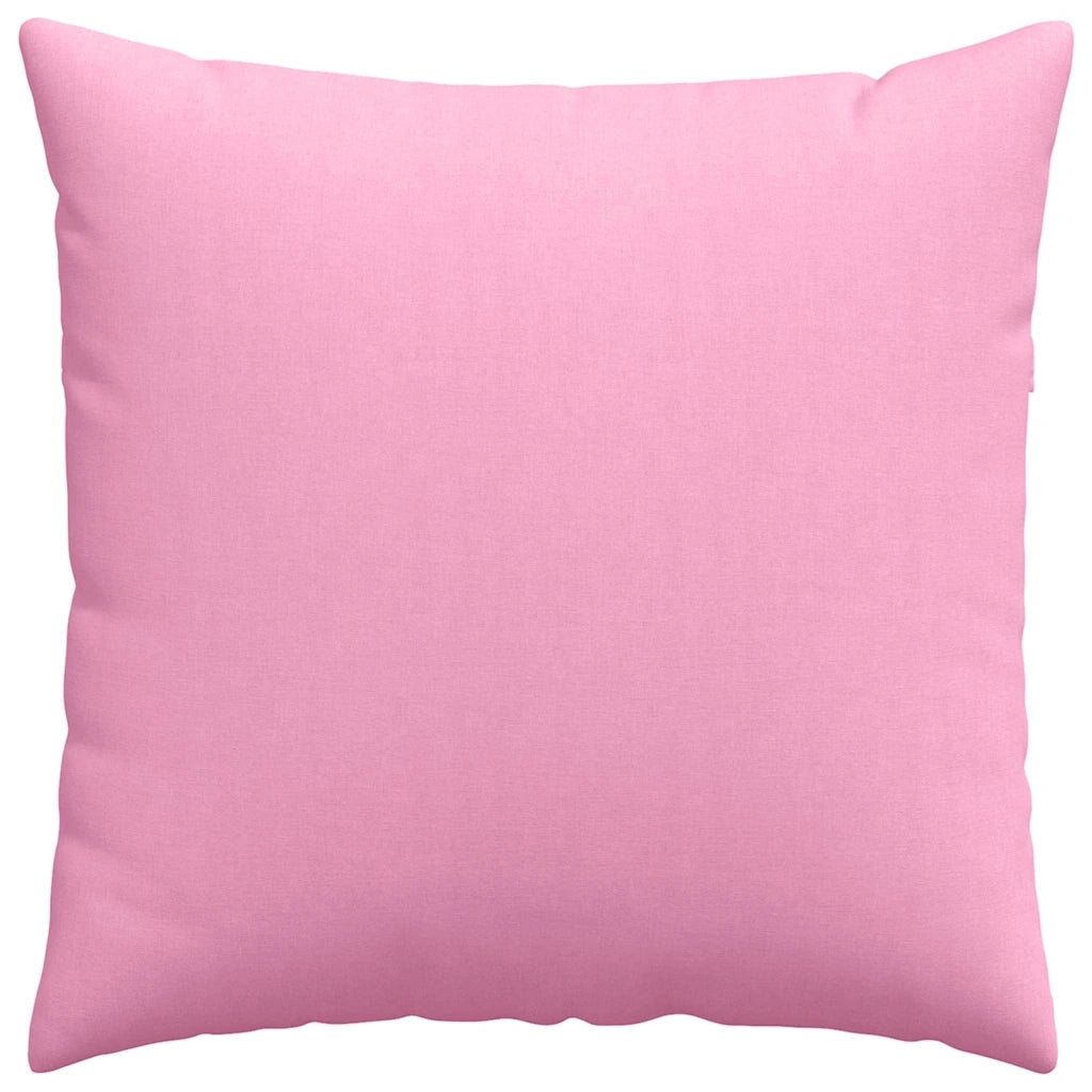 Cuscini da Divano 2 pz-Set di 2 Cuscini per Sofa Rosa 80 x 80 cm Tessuto