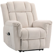 Poltrona massaggiante e riscaldante reclinabile ¨C zephmum ¨C 85x91x104 cm beige