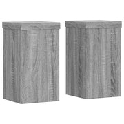 Supporti per piante | Sostegno per piante 2 pz Grigio 10x10x18 cm in Multistrato