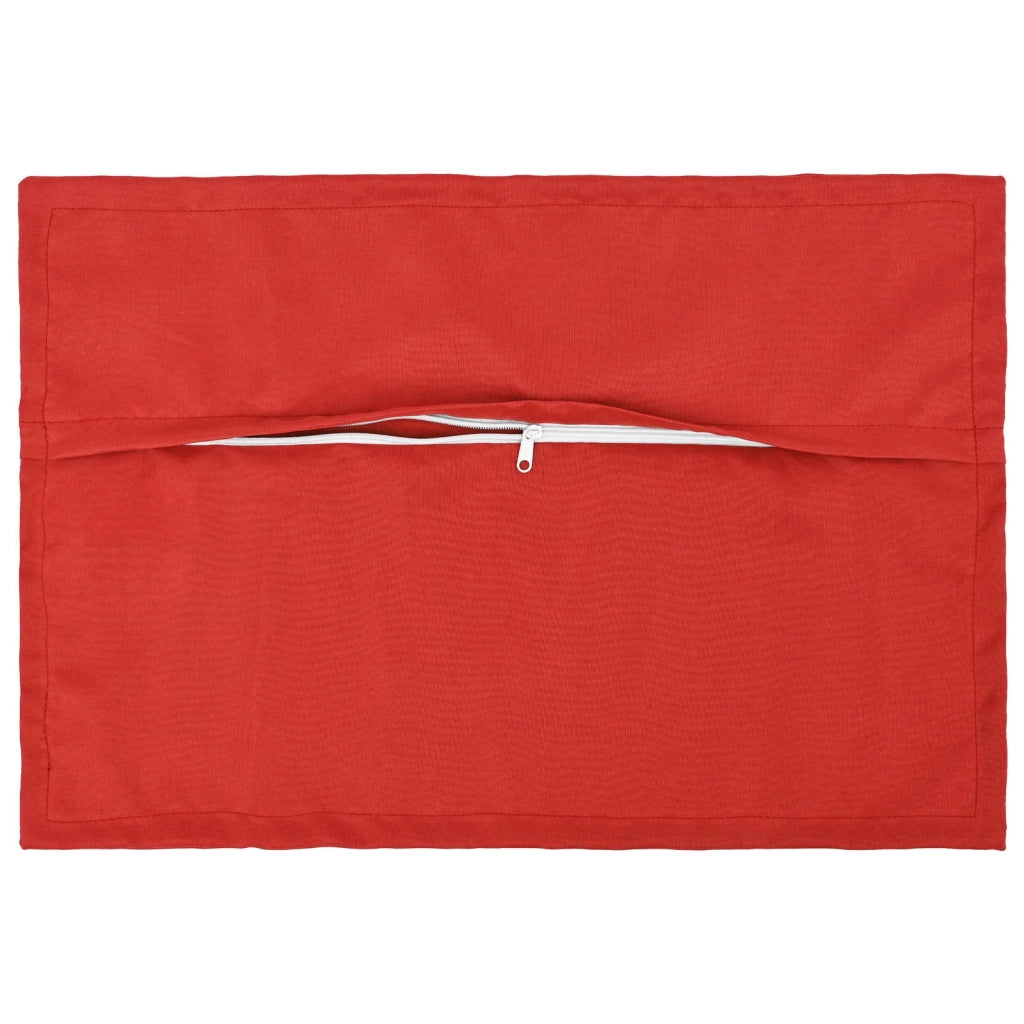 Federa 2 pcs HOUTEN Rosso 30 x 50 cm Poliestere 916227