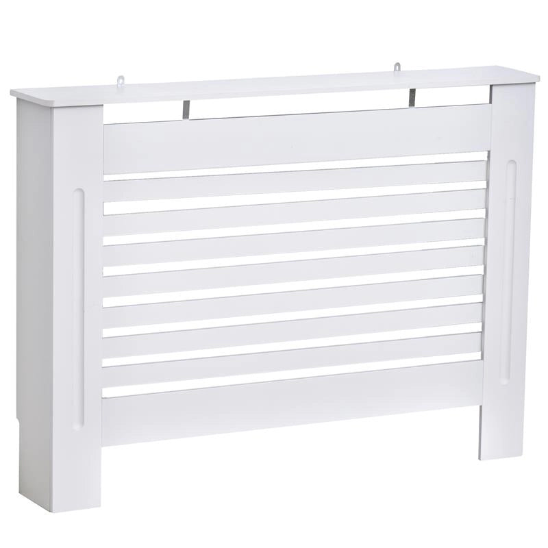 COPRITERMOSIFONE CON STRUTTURA A DOGHE 112 X 19 X 81 CM IN LEGNO BIANCO
