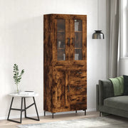 Credenza Rovere Fumo  69,5x34x180 cm in Legno Multistrato 3198662