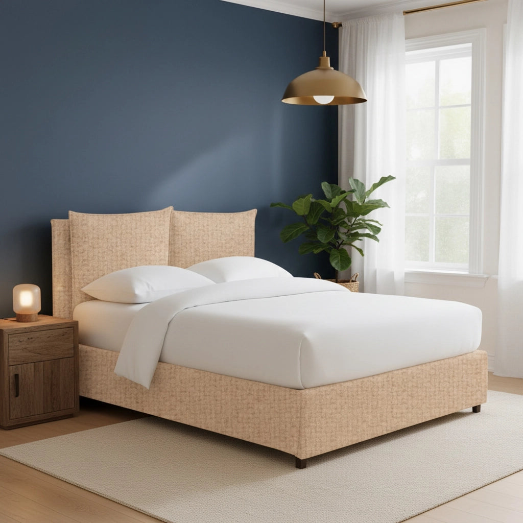 Penrith, Letto Singolo Sfoderabile Made in Italy, Beige