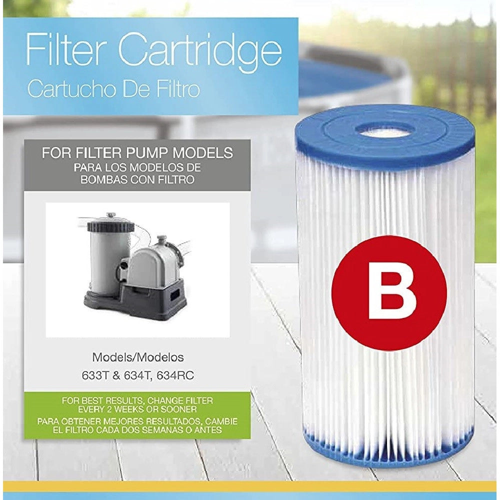 Trade Shop - Cartuccia Filtro Grande Tipo B Per Pompe 9.463l/h Ricambio Pulizia Piscina 29005 -