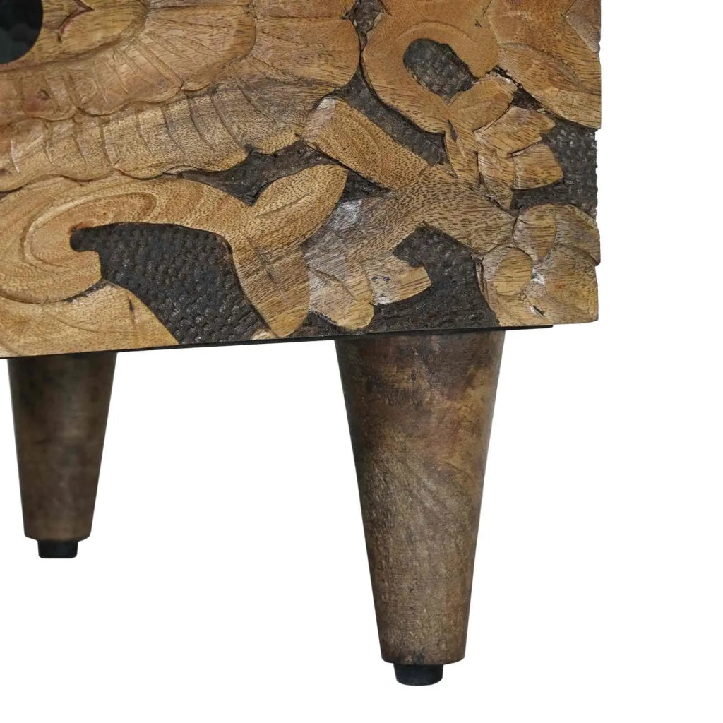 Mobiletto da Letto con cassetto 2 pcs Marrone 40 x 33 x 46 cm