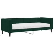 Divano letto | Sof¨¤ letto | Letto singolo con Materasso Verde Scuro 80x200 cm in Velluto