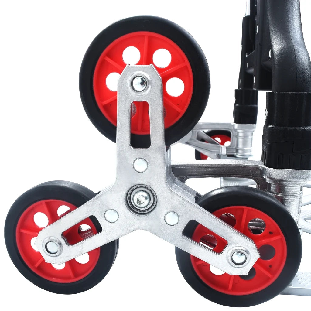 Carrello per Scale Pieghevole 70 kg in Alluminio Argento CFW8754240
