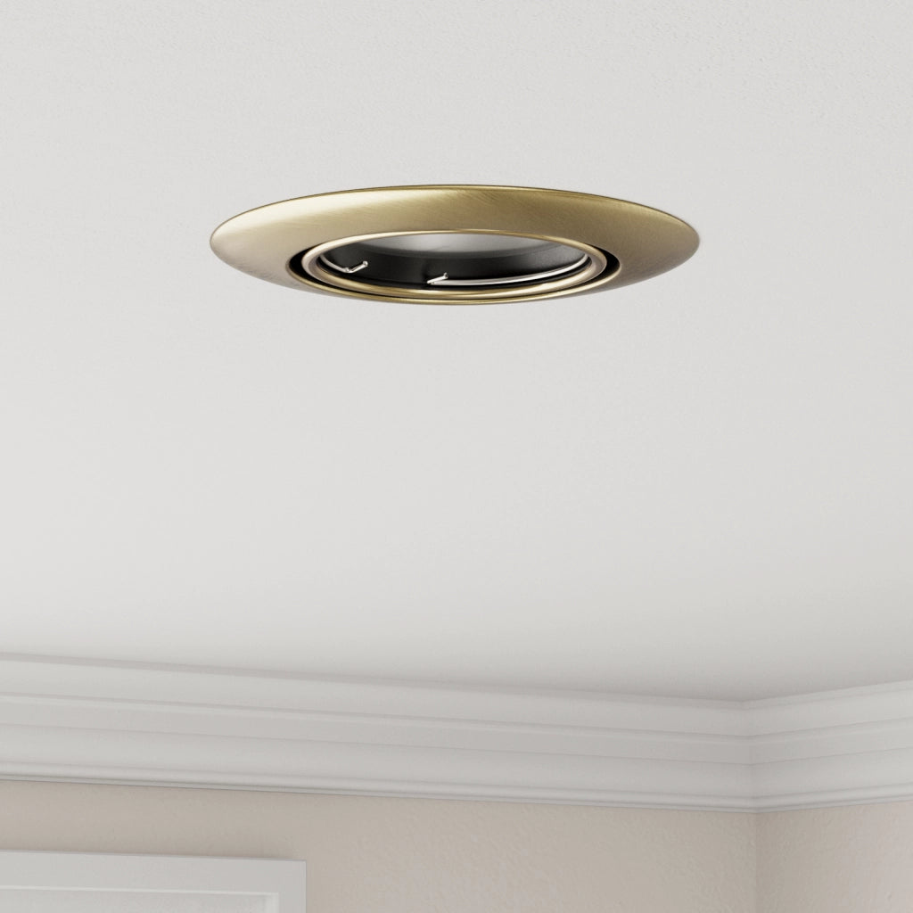 Illuminazione a Incasso 12 pz Rotonda GU10 Ottone Ã˜90 mm Acciaio