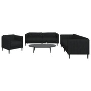 Set d Divani 3 pz Nero in Tessutocod mxl 116496