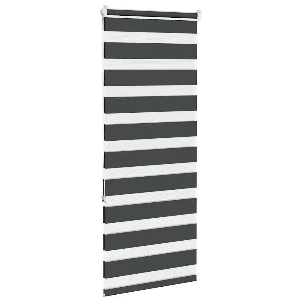 Tenda a Rullo Zebra Nero Larghezza Tessuto 60,9 cm Poliestere 4014228
