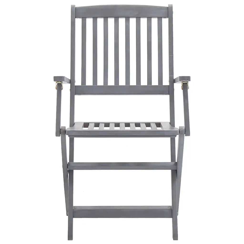 Sedie da Giardino Pieghevoli 2pz con Cuscini in Massello Acacia cod mxl 6322