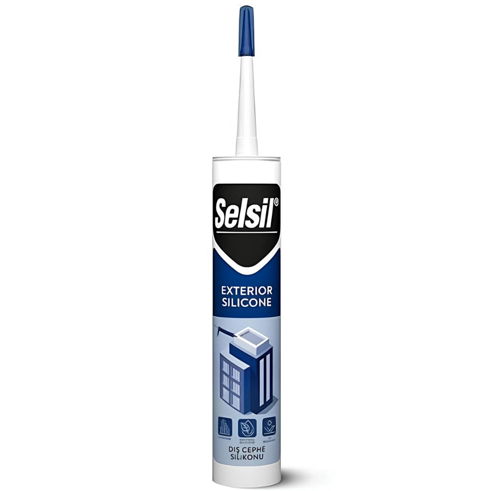 Silicone neutro trasparente costruzioni lamiera 310ml selsil sigillante resistente