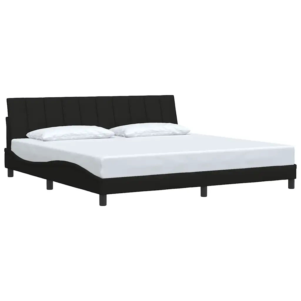 Giroletto senza Materasso Hanko Nero 200x200 cm in Tessuto 3310414