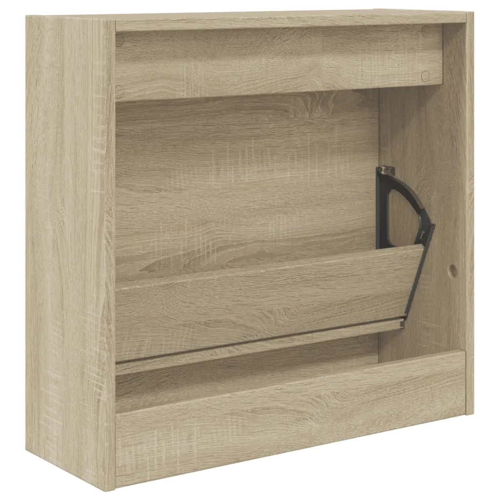 Scarpiera-Scaffale per scarpe Rovere Sonoma 60x21x57 cm in Legno Multistrato