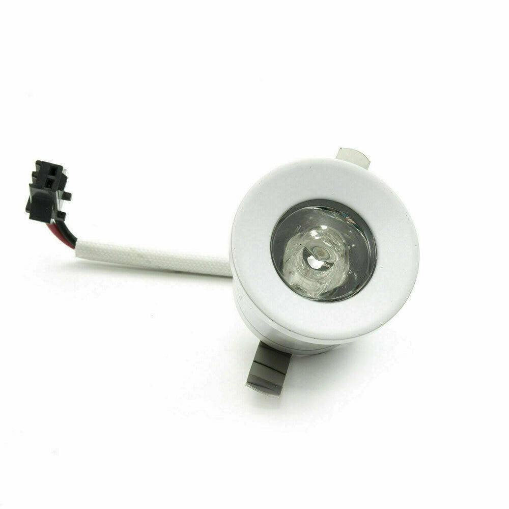 Trade Shop - Faretto Led Incasso 1 W Bordo Bianco Mini Punto Luce 6500k 3000k 4000k Blu - -blu      -
